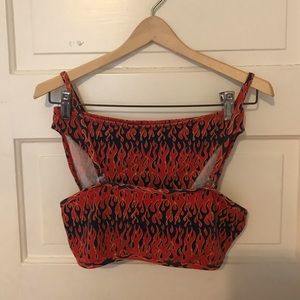 Red & Blue Flame Bikini